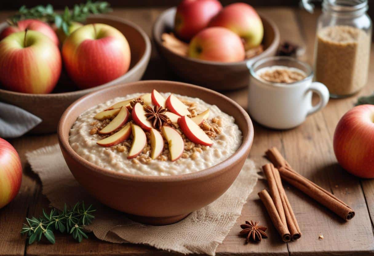 Elevate your breakfast with the delightful flavors of Spiced Apple Overnight Oats: