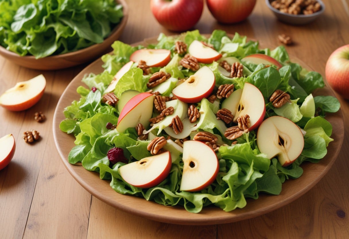 Make Salad with Apples and Walnuts